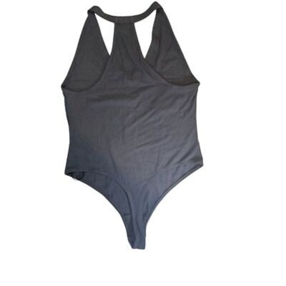 Free People Gray Ribbed Bodysuit - Picture 5 of 8